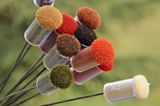 Step 2 - Yarns are Dyed according to the selected colors